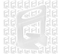 MUKCHAP 600 PCS 2mm Tile Leveling System Spacers Clips, Reusable DIY Tiles Spacers for Floor Wall Installation, Clear