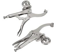 MUKLEI 2 PCS 9 Inch Drill Press Locking Clamp, Heavy Duty Drill Press Vise Grip Clamps for Fixed Workpiece, Drilling, Metalworking