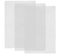 MUKLEI 3 PCS Plastic Mesh Canvas Sheets, White Plastic Canvas Sheets for Bag Making, Plastic Mesh Sheet for Crafting, Needlepoint Mesh Plastic Canvas for Knit Crochet Projects, 33 x 50.5 cm