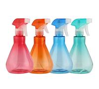 MUKLEI 4 Pack 500ml Water Spray Bottles, Gardening Plant Mister Sprayer, Refillable Fine Mist Fine Sprayers for Cleaning, Watering Flowers, Gardening, Hairdressing, 4 Colour