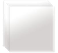 MUKLEI 6 Pack 30 x 30cm Acrylic Sheet, 3mm Clear Acrylic Board, Panel Sheets for Picture Frame, Printing, DIY, Craft, Glass Replacement