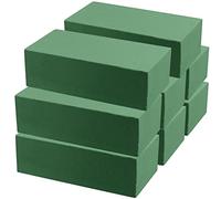MUKLEI 8 PCS 23x11x7cm Floral Foam Bricks, Dry Floral Foam Block, Green Florist Foam Styrofoam Blocks for Artificial Flowers, Wedding Flower Arrangement and Crafts Supply