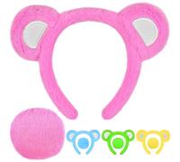 MUKOSEL Women's Mk-bearearshat4 Bear Ears and Tail (pack of 2)