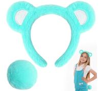 MUKOSEL Women's Mk-bearearshat4 Bear Ears and Tail (pack of 2)