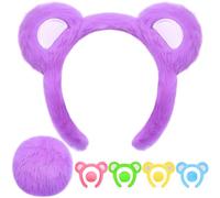 MUKOSEL Women's Mk-bearearshat4 Bear Ears and Tail (pack of 2)