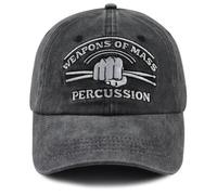 mukroiw Drummer Gifts for Men Women, Percussion Baseball Cap, Drum Accessories Hat for Dad Mom, Fathers Mothers Day Birthday Gifts for Music Lovers Sis Bro Black