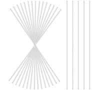 MUKSEUT 20 Pcs 8 inch Acrylic Dowel Rods, 200 x 2 MM Clear Acrylic Round Stick, Reusable Lollipop Sticks, Plastic PMMA Solid Bar for DIY Crafts and Candy Dessert Cake Decor