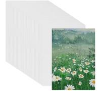 MUKSUET 30 Pack Blank Canvas, 5 x 7 Inch（13x18cm） Small Canvas Panel Boards, Pre Stretched Canvases for Painting, White Blank Art Canva for Sketching, Painting, Art, Drawing