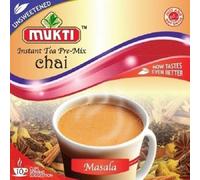 Mukti Instant Tea Pre-Mix Chai Masala Unweetened - 140g(10 Sachets) | Authentic Indian Spiced Tea | Quick & Easy | Just Add Hot Water