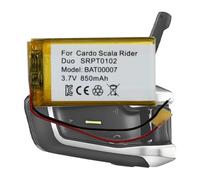MUKUZI Battery Compatible with Car-do Packtalk Bold, Packtalk Duo, Packtalk Slim, Scala Rider Motorcycle Intercom Bluetooth Headset (Replacement for SRPT0102, BAT00007)