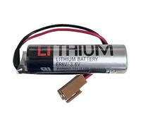 MUKUZI Battery Compatible with ER6V/3.6V M70 M60 System ER6VC119A ER6V119B Programmable Logic Controller with Brown Plug