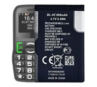 MUKUZI Battery Compatible with TTfone Mercury 2 TT200; Jupiter 2 TT850; Astro TT450; Meteor TT500; Lunar TT750; Pluto TT600; Venus TT700; Venus 2 TT31; TTsims TT130 (Replacement for BL-4C)