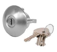 Mul-T-Lock Chrome Replacement Cylinder - 52mm x 32mm x 31mm