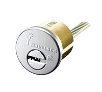 Mul-T-Lock Junior Rim & Mortise Rimo Cylinder, Chrome, 2 Keys, High Security