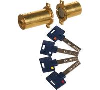 Mul-T-lock Round Cylinder Brass 33 x 50 mm Interactive +
