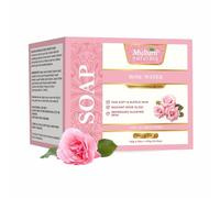 Mul-tani Naturals Rosewater Soap I Ayurvedic Bath for Men & Women | Handmade Herbal Bar with Rose Water & Glycerin | Helps Sooth & Calm Irritated Skin, Hydrate & Softens Skin (Pack of 3)