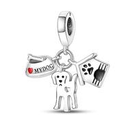 MULA 925 Sterling Silver Charms for Bracelets and Necklaces Airplane Passport Dangle Pendants Beads Butterfly Dragonfly Charms Jewelry for Women