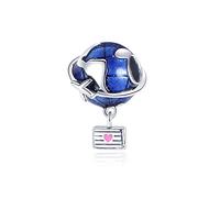MULA 925 Sterling Silver Charms for Bracelets and Necklaces Airplane Passport Dangle Pendants Beads Butterfly Dragonfly Charms Jewelry for Women