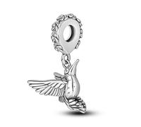 MULA 925 Sterling Silver Charms for Bracelets and Necklaces Airplane Passport Dangle Pendants Beads Butterfly Dragonfly Charms Jewelry for Women