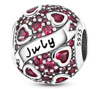 MULA Birthstone Charms 925 Sterling Silver Charms for Bracelets and Necklaces Dangle Pendants Beads Happy Birthday Charms with 5A Cubic Zirconia Mothers Day Jewelry
