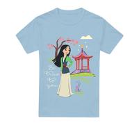 Mulan Be True To You T-Shirt Light Blue Disney Light Blue XL