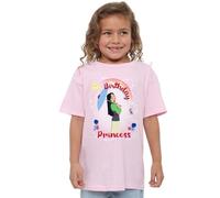 Mulan Birthday Princess and Her Lucky Cricket Girls T Shirt, Pink, 3-4 Years