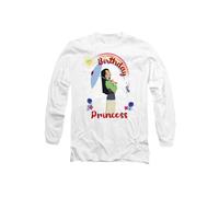 Mulan Birthday Princess And Her Lucky Cricket Long Sleeve T-Shirt, White Disney White XXL