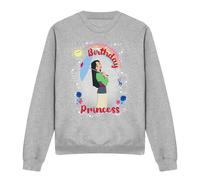 Mulan Birthday Princess And Her Lucky Cricket Sweatshirt Light Grey Disney Light Grey S