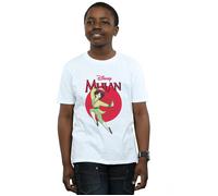 Mulan Dragon Circle T-Shirt Disney White 12-13 Years