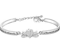 Mulan Jewelry Flower Charm Bracelet The Flower That Blooms in Adversity is The Most Rare and Beautiful of All Princess Bracelet Jewelry (Mulan BR)