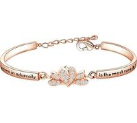 Mulan Jewelry Flower Charm Bracelet The Flower That Blooms in Adversity is The Most Rare and Beautiful of All Princess Bracelet Jewelry (Mulan RGB)