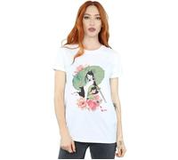 Mulan Magnolia Collage Cotton Boyfriend T-Shirt Disney White XXL