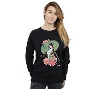 Mulan Magnolia Collage Sweatshirt Disney Black XL