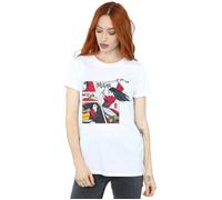 Mulan Movie Comic Style Cotton Boyfriend T-Shirt Disney White XL