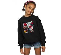 Mulan Movie Comic Style Sweatshirt Disney Black 12-13 Years
