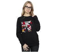 Mulan Movie Comic Style Sweatshirt Disney Black XXL