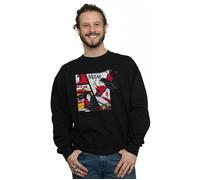 Mulan Movie Comic Style Sweatshirt Disney Black XXL