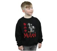 Mulan Movie Horse Pose Sweatshirt Disney Black 5-6 Years