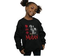 Mulan Movie Horse Pose Sweatshirt Disney Black 7-8 Years