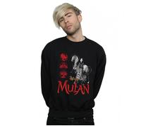 Mulan Movie Horse Pose Sweatshirt Disney Black XXL