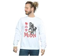 Mulan Movie Horse Pose Sweatshirt Disney White XXL