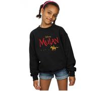 Mulan Movie Logo Sweatshirt Disney Black 12-13 Years