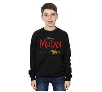 Mulan Movie Logo Sweatshirt Disney Black 3-4 Years