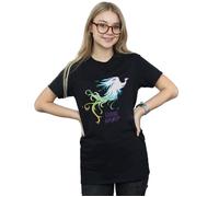 Mulan Movie Phoenix Guiding Spirit Cotton Boyfriend T-Shirt Disney Black XXL