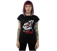 Mulan Movie Stride Cotton T-Shirt Disney Black XXL