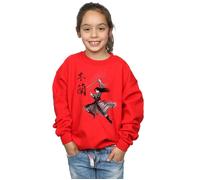 Mulan Movie Sword Jump Sweatshirt Disney Red 7-8 Years