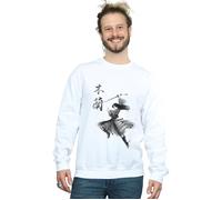 Mulan Movie Sword Jump Sweatshirt Disney White M