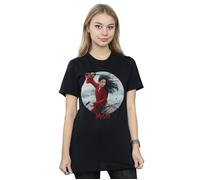 Mulan Movie Sword Poster Cotton Boyfriend T-Shirt Disney Black XXXL