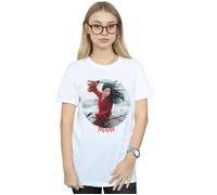 Mulan Movie Sword Poster Cotton Boyfriend T-Shirt Disney White L