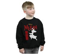 Mulan Movie Warrior Silhouette Sweatshirt Disney Black 7-8 Years